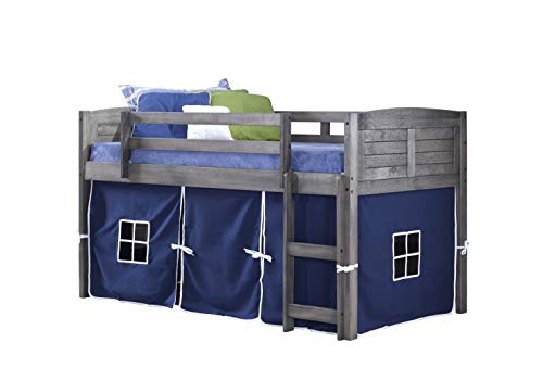 Donco Kids 790-AAG-750C-TB Letto a soppalco basso Louve...