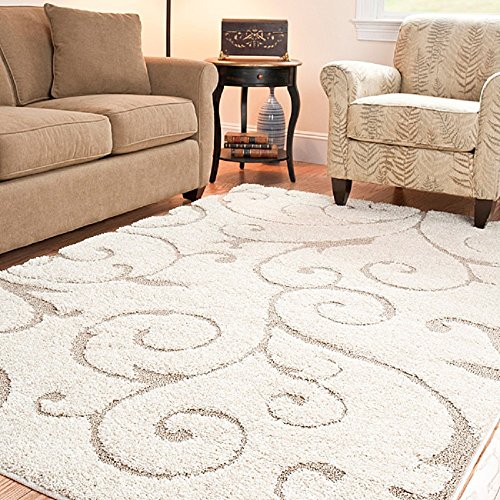 Safavieh Tappeto Ultimate Cream/Beige Shag (rettangolar...