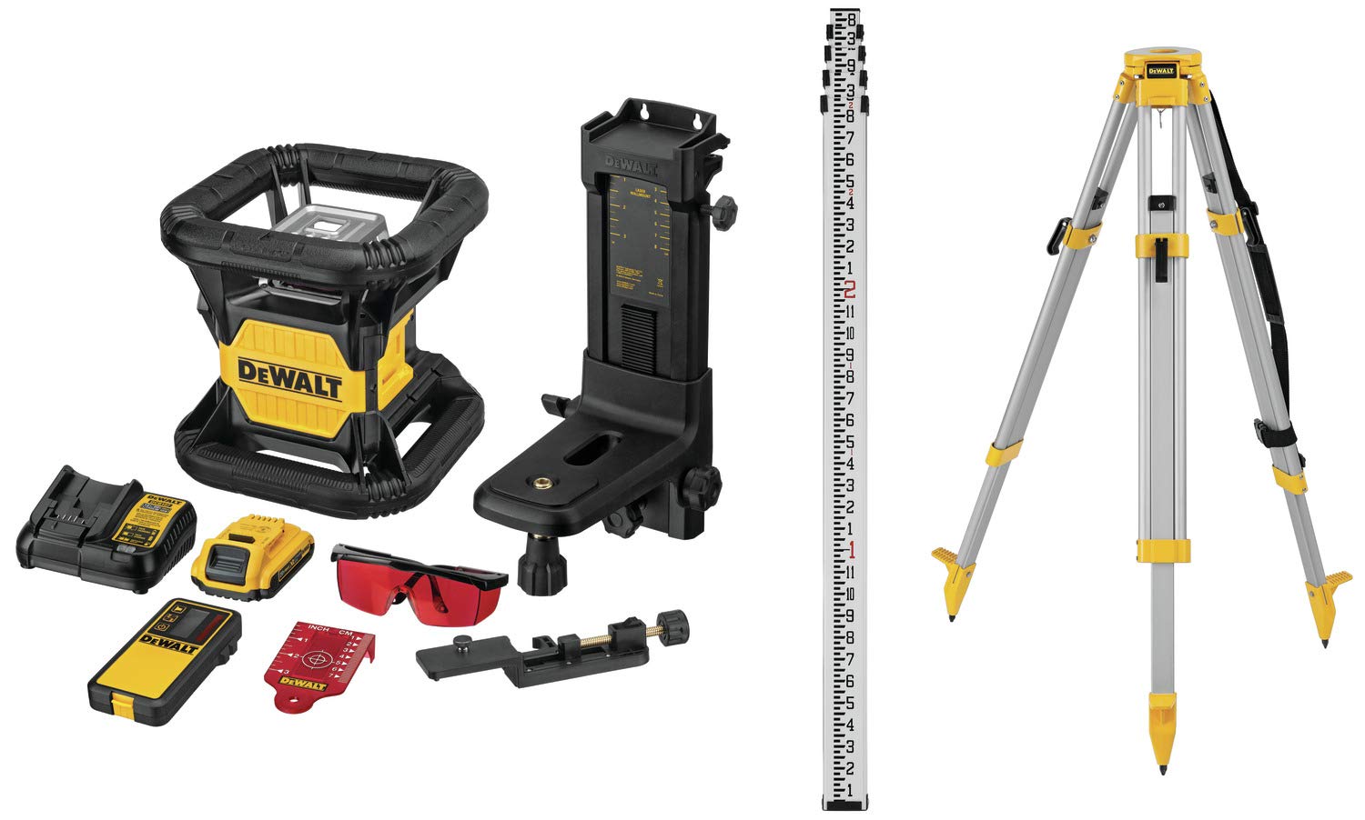 DEWALT DW079LRK 20V LASER ROTANTE ROSSO KIT COMPLETO