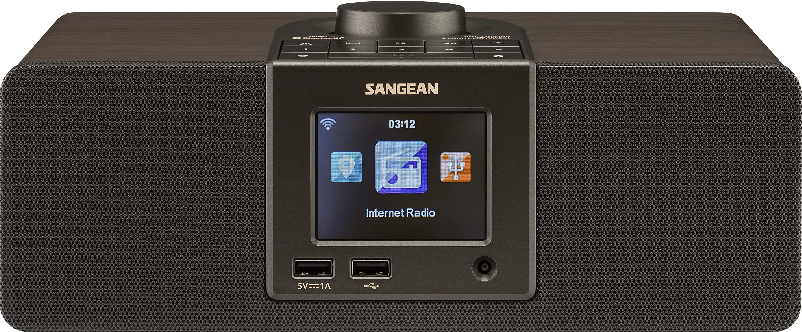 Sangean WFR-32 7-Watt Stereo Mobile in Legno Wi-Fi Inte...