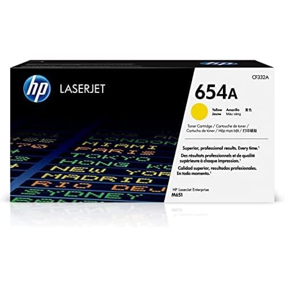 HP Cartuccia toner gialla originale 654A | Funziona con...