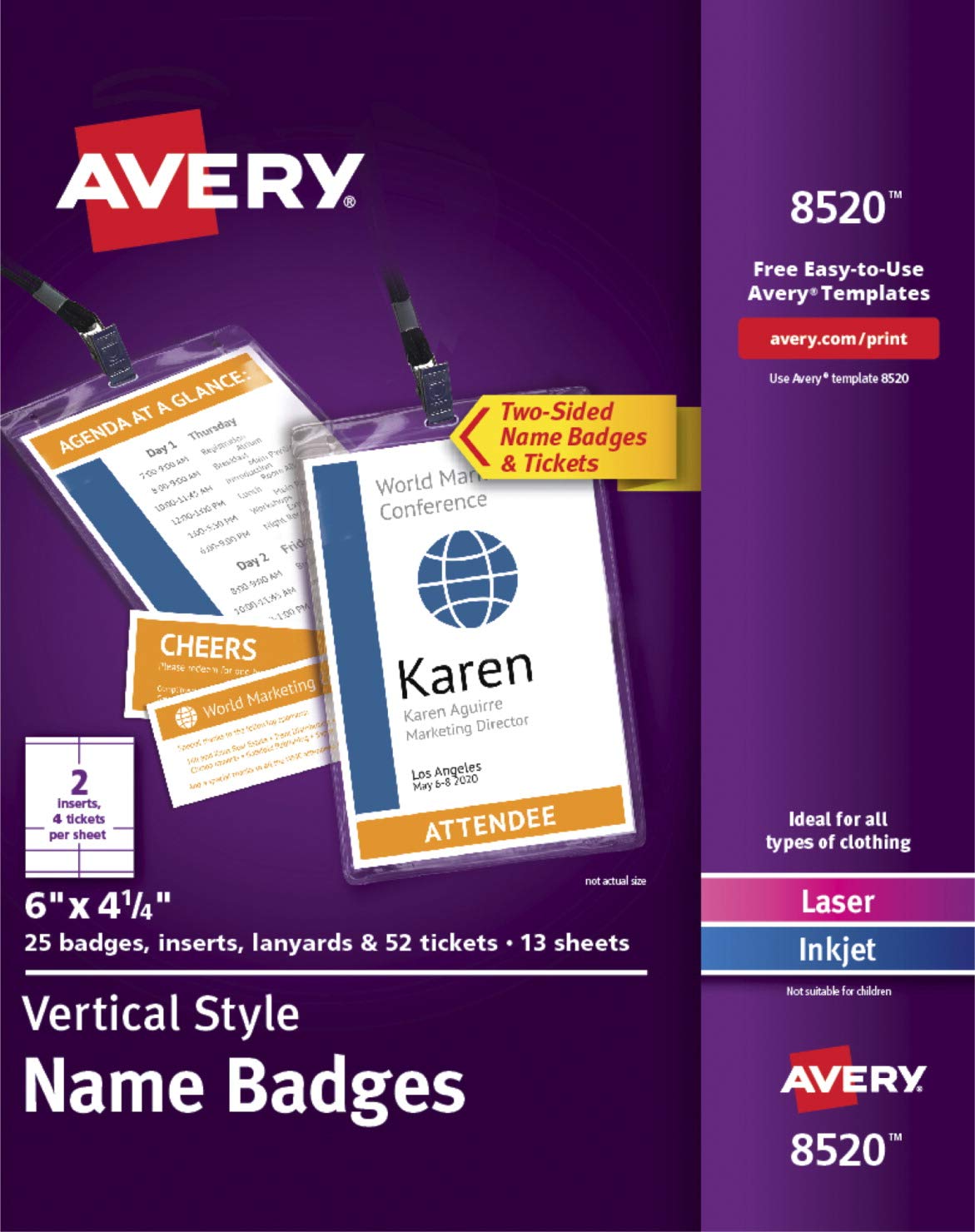 Avery Distintivi personalizzabili