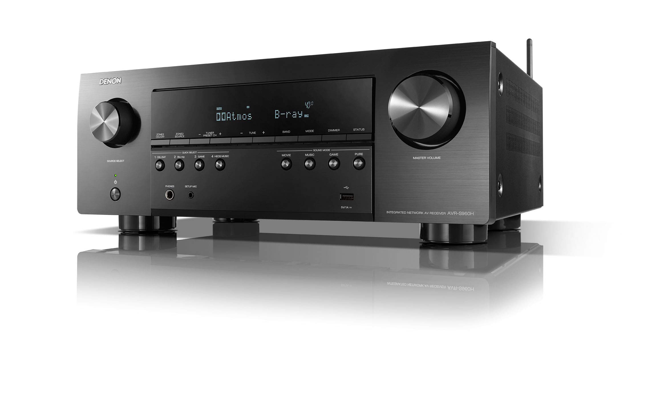 Denon Ricevitore AV AVR-S970H 8K Ultra HD 7.2 canali (9...