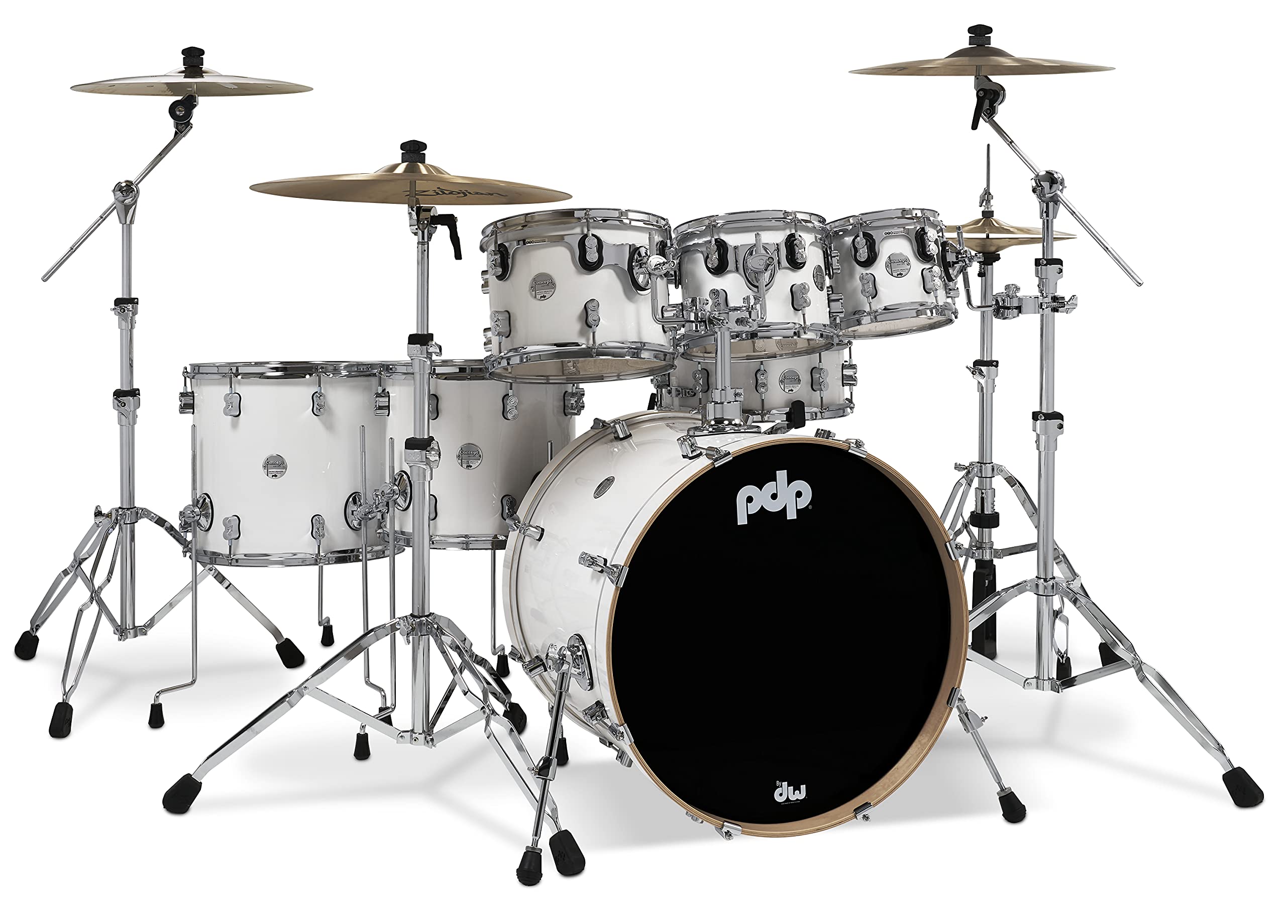 PACIFIC PDP By DW 7-Piece Concept Maple Shell Pack con ...