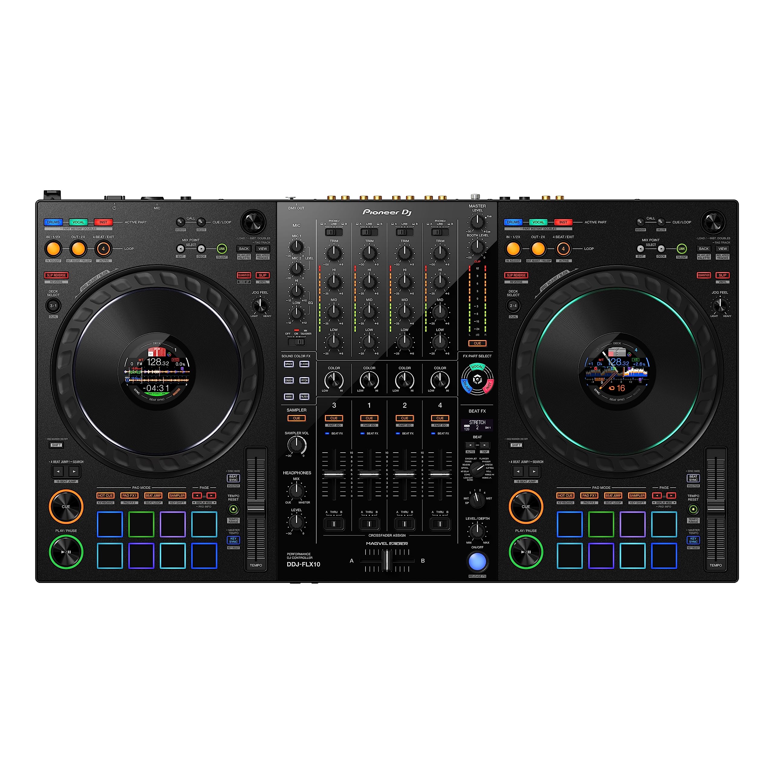 Pioneer DJ DDJ-FLX10 Controller DJ a 4 deck