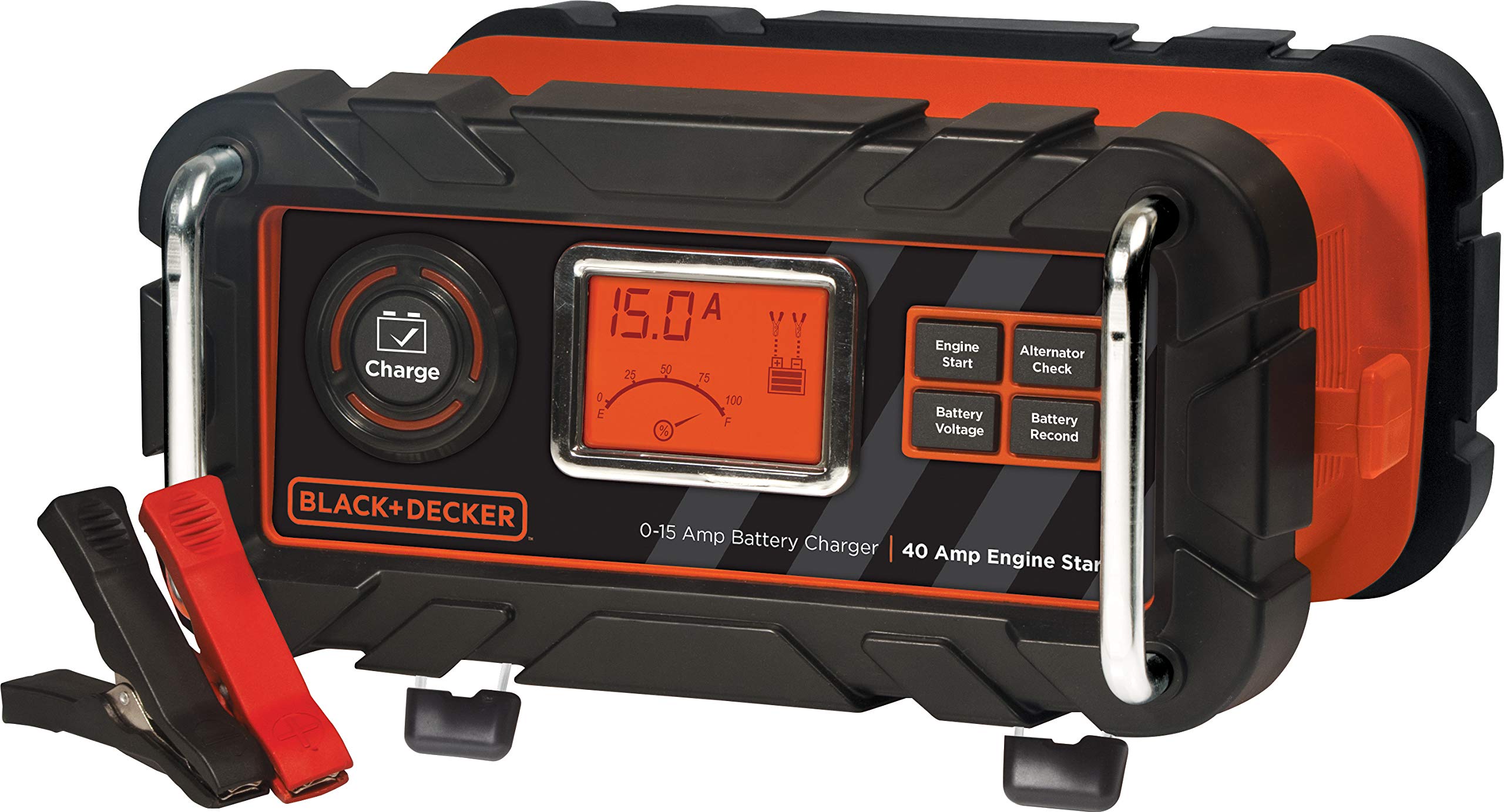 BLACK+DECKER Caricabatterie da banco BC15BD da 15 Amp c...