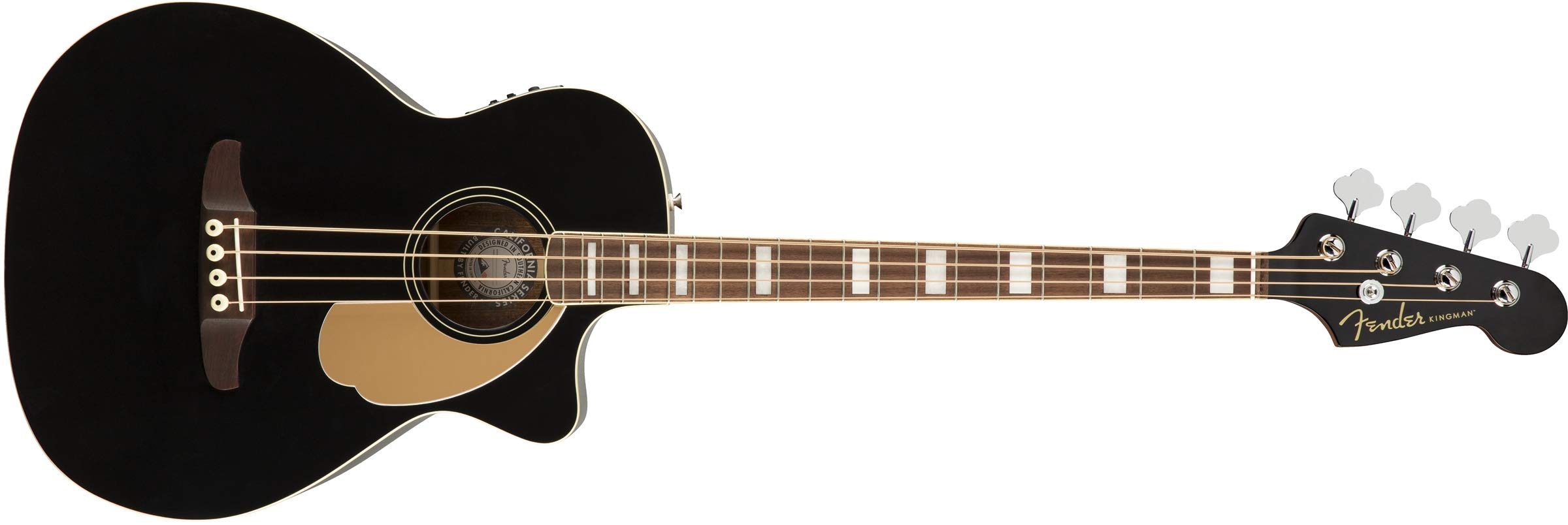 Fender Basso acustico Kingman (V2) - Nero - con borsa -...