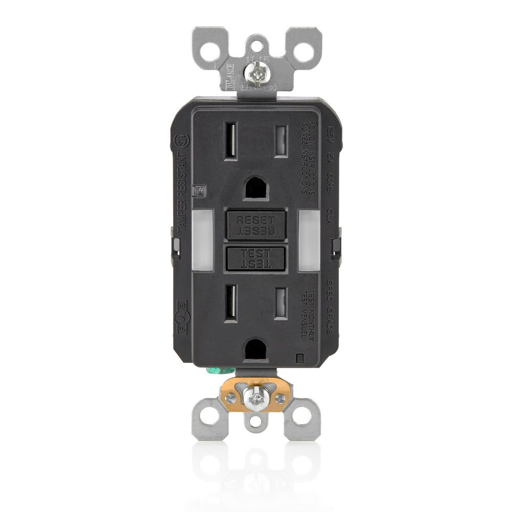 Leviton Presa antimanomissione GFCI SmartlockPro Slim c...