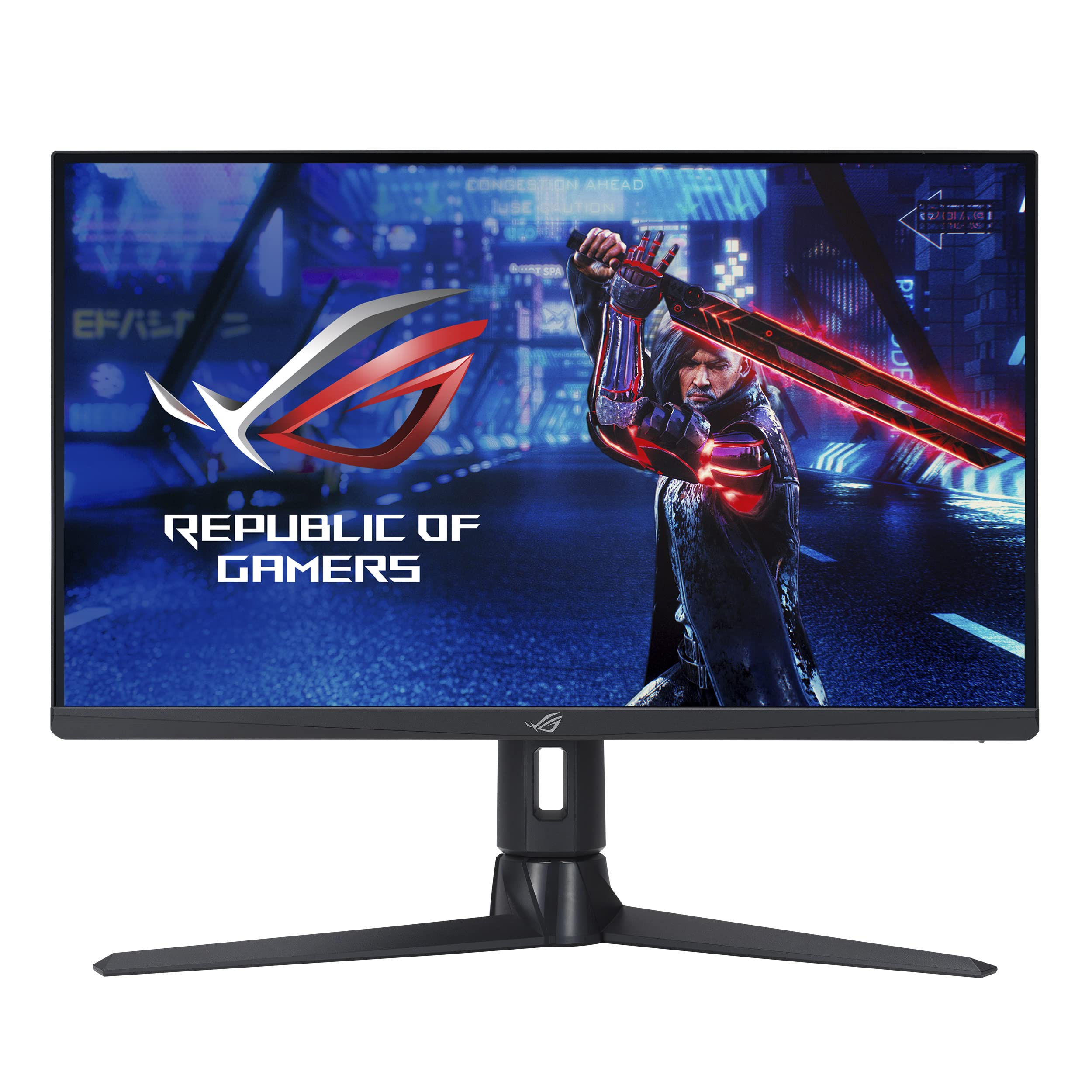 Asus Monitor da gioco ROG Strix 1080P - Full HD IPS 1ms sfocatura di movimento estremamente bassa DisplayPort HDMI Presa per treppiede per webcam DisplayHDR400