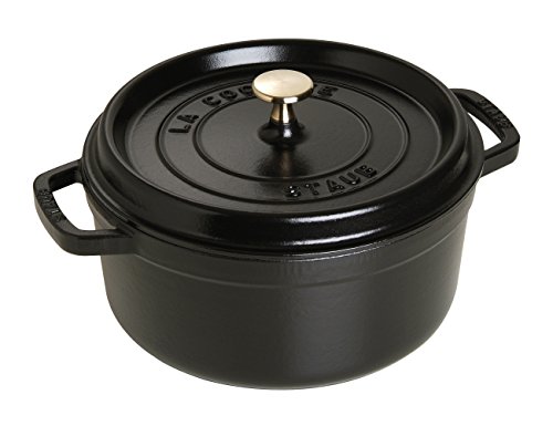 Staub Forno olandese rotondo 4 quarti nero opaco