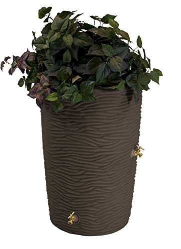 Good Ideas IMP-L50-BLK Impressioni Palm Rain Barrel