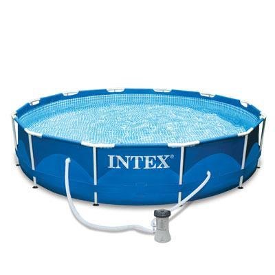 Intex Piscina fuori terra con struttura in metallo da 1...