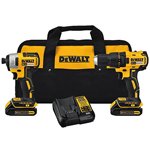 DEWALT Kit combinato trapano e percussione brushless co...