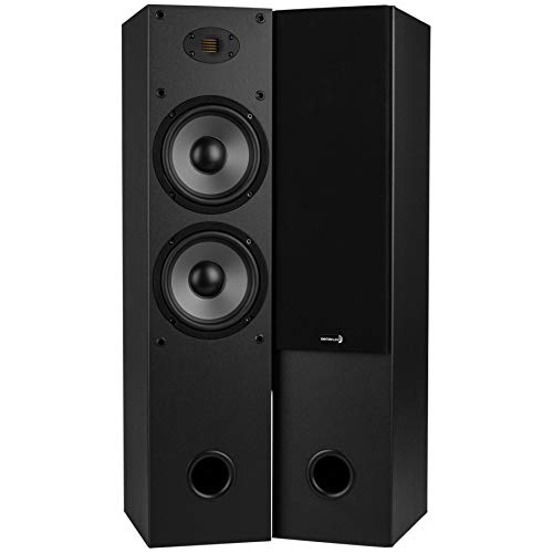 Dayton Audio T652-AIR Dual 6-1/2" 2-Way Tower Speaker Pair with AMT Tweeter