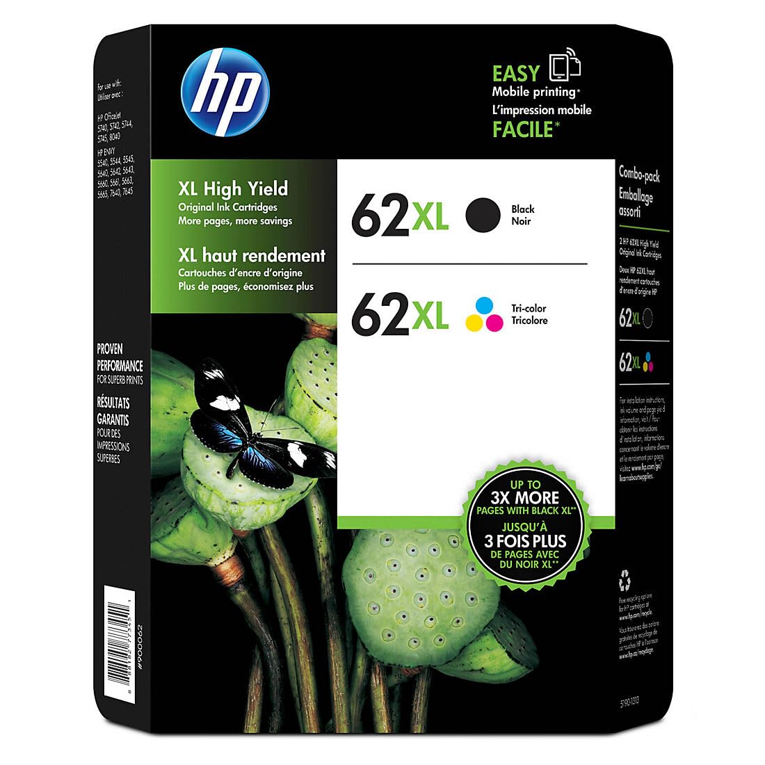 HP Cartucce di stampa Jetdirect originali 62Xl nere ad ...