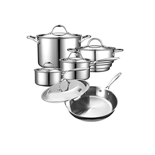 Cooks Standard Set di pentole in acciaio inossidabile m...