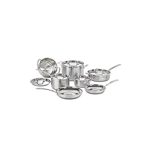 Cuisinart Multi Clad Pro 12 pz. Set di pentole in accia...