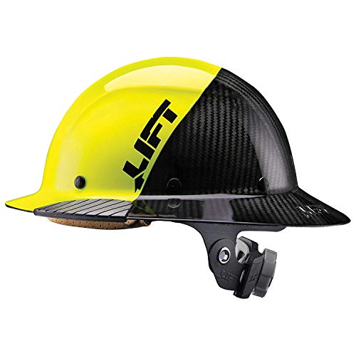 LIFT Safety DAX Carbon Fiber Full Brim 50-50 (Giallo/Nero)