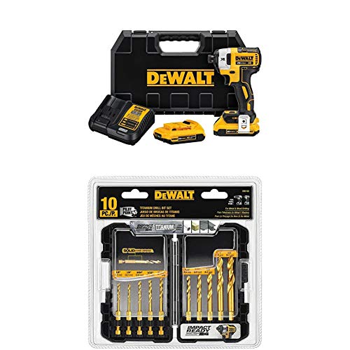 DEWALT DCF887D2 20V MAX XR Li-ion 2.0 Ah Brushless 0.25...