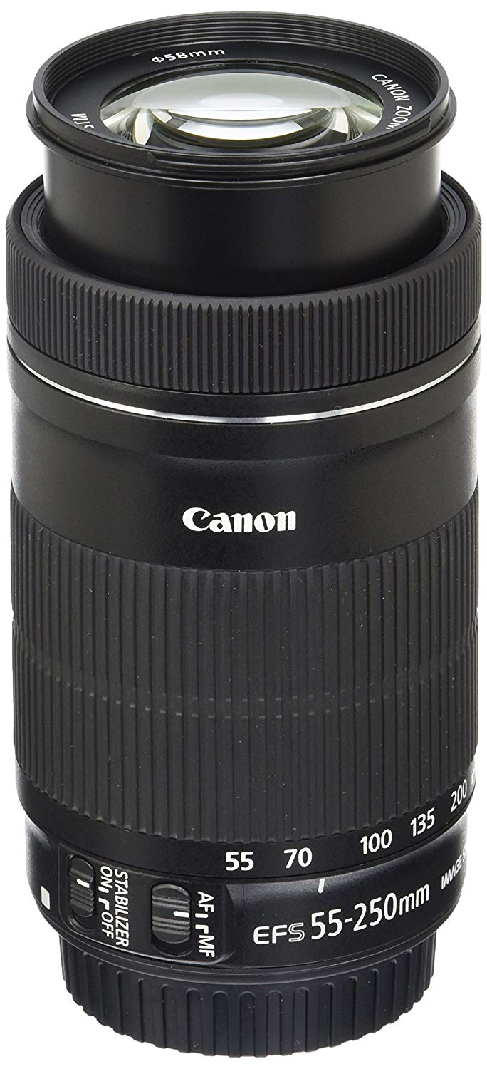 Canon Obiettivo EF-S 55-250mm F4-5.6 IS STM per fotocam...