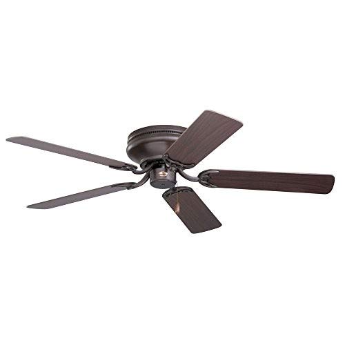 Emerson Ceiling Fans CF805SORB Snugger 52-Inch Low Profile Hugger Ceiling Fan, Light Kit Adaptable, Oil Rubbed Bronze Finish