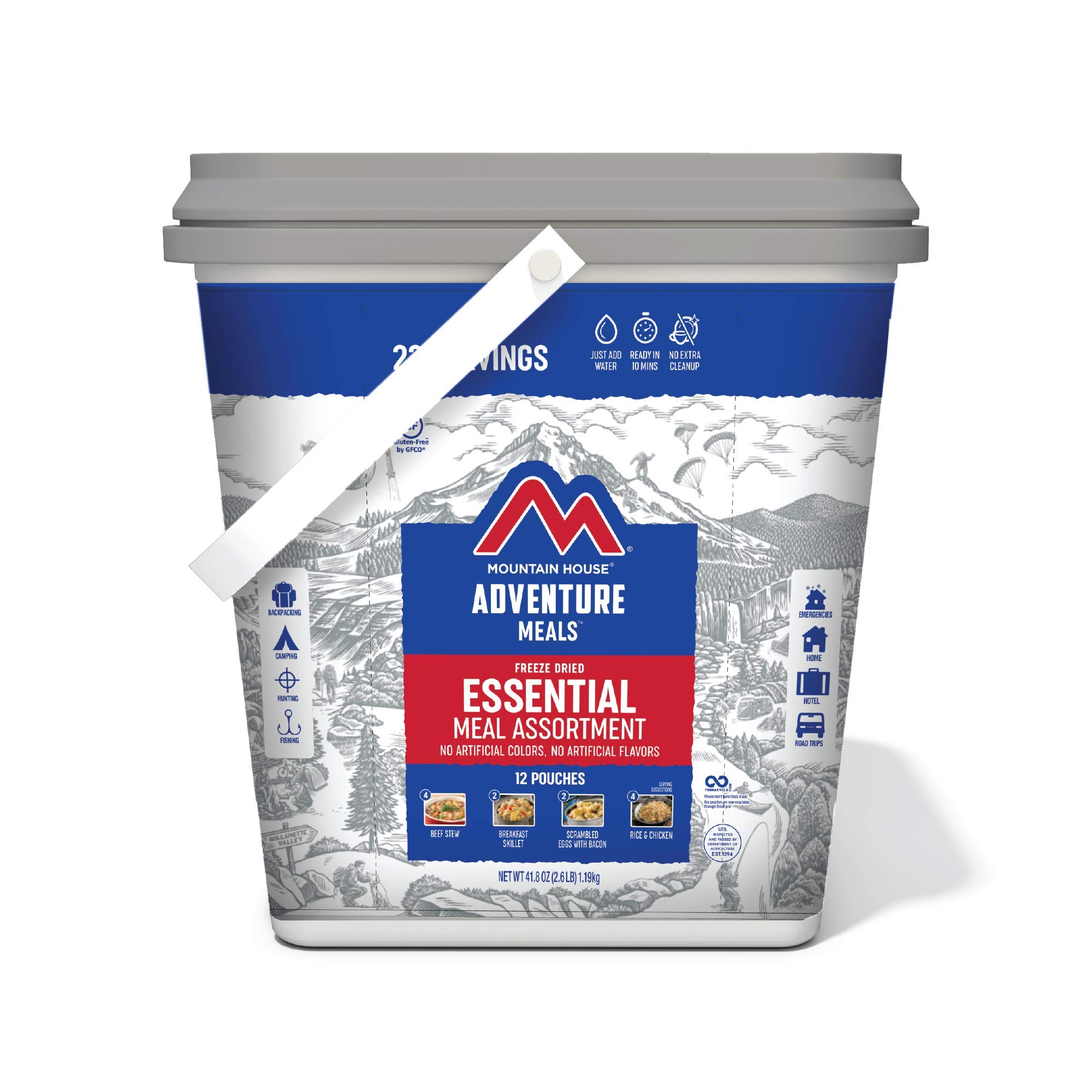 Mountain House Essential Bucket | Cibo liofilizzato per...