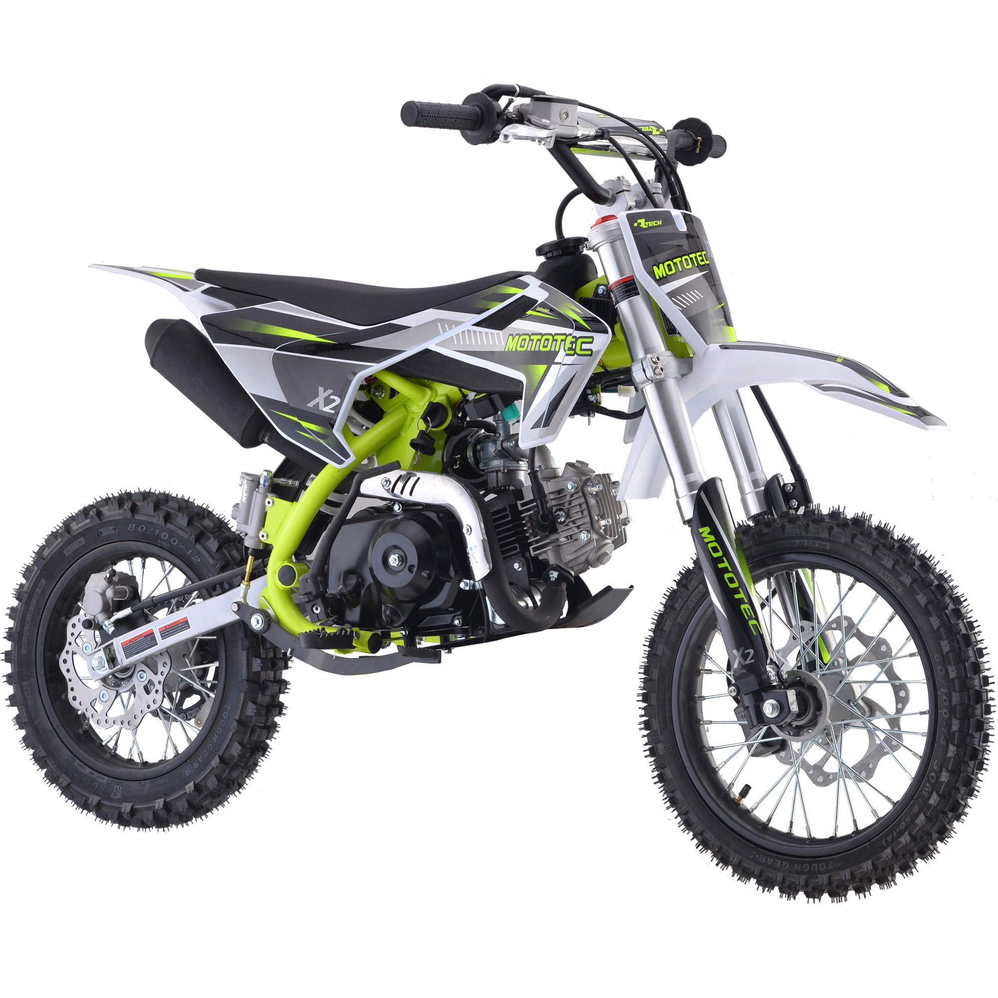 MotoTec X2 110cc 4 tempi benzina Dirt Bike verde