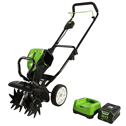 GreenWorks Coltivatore a batteria da 10 pollici e 80 V