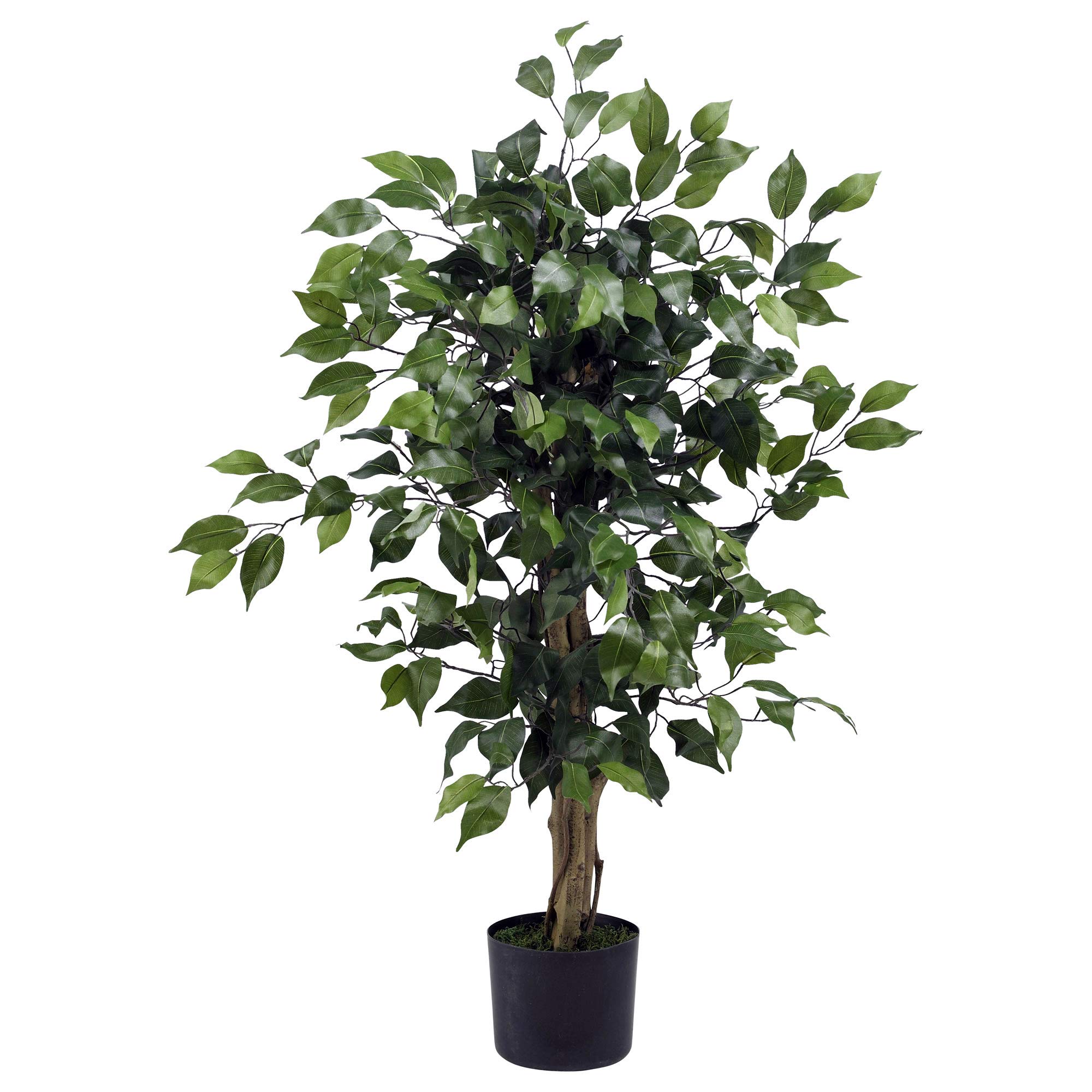 Nearly Natural Alberi artificiali Ficus Silk da 3 piedi