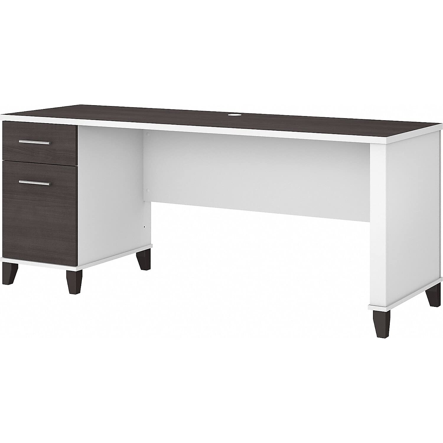 Bush Furniture Scrivania da ufficio Somerset 72W con ca...