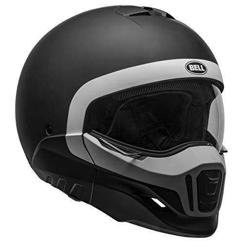 Bell  Casco Broozer (Cranium Nero Opaco/Bianco - 2XL)