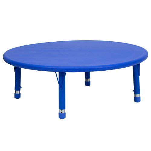 Flash Furniture Tavolo da attività in plastica blu rego...