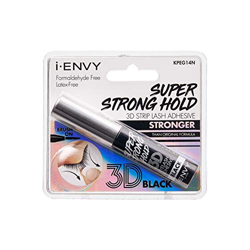 KISS i Envy Adesivo per ciglia Super Strong Hold Nero K...