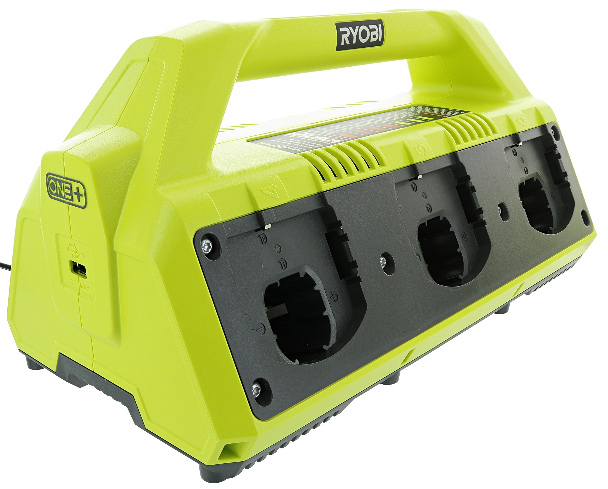 Ryobi P135 18V One+ 6 Port Lithium Ion Battery Supercharger (18V Batteries Not Included/Charger Only)