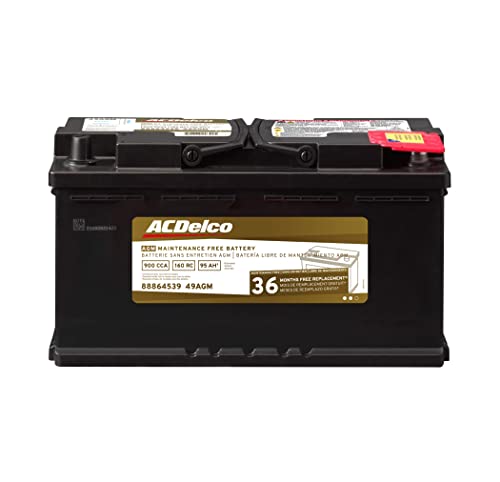 ACDelco Batteria Gold 49AGM 36 mesi di garanzia AGM BCI...