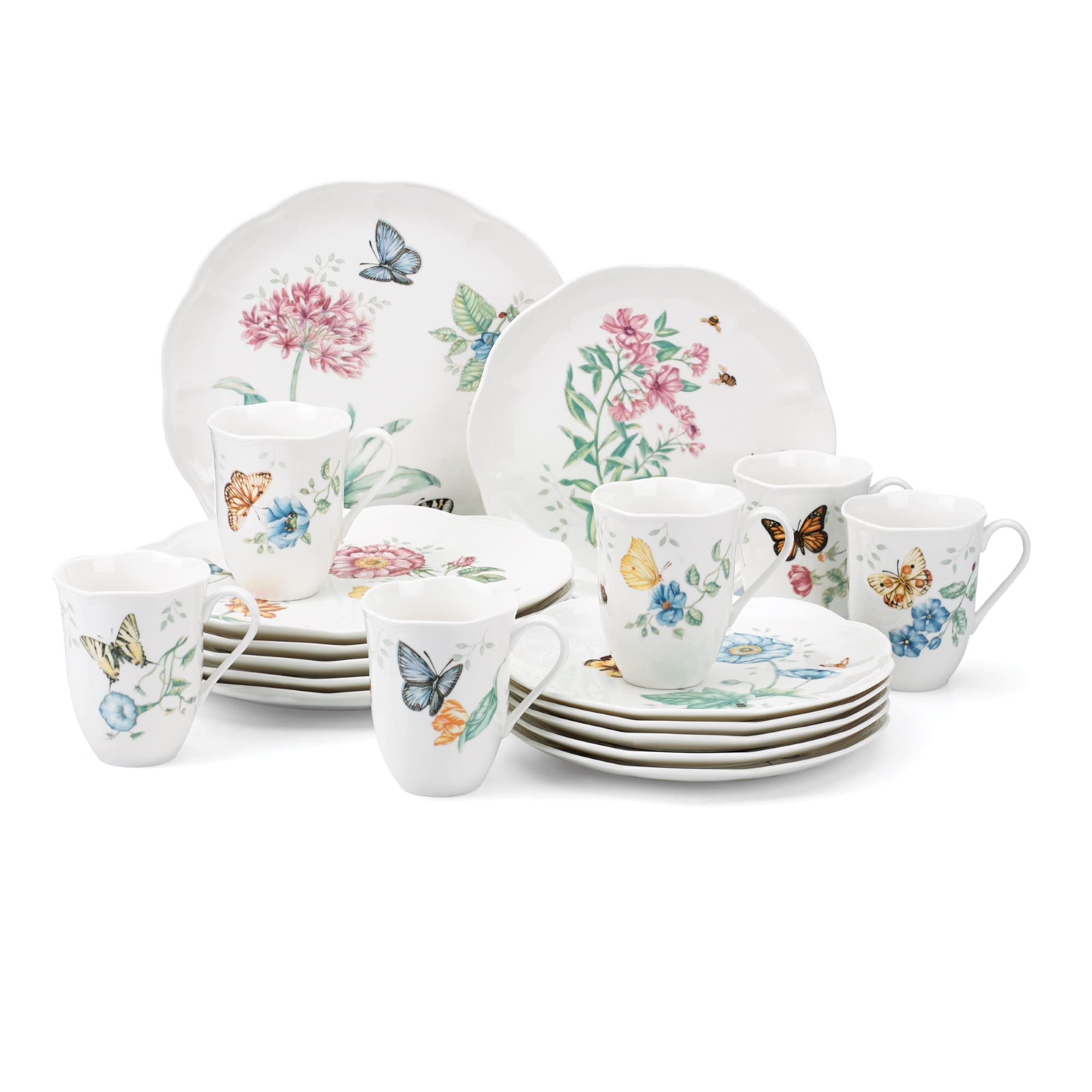 Lenox 6342794 Butterfly Meadow Set di stoviglie da 18 p...