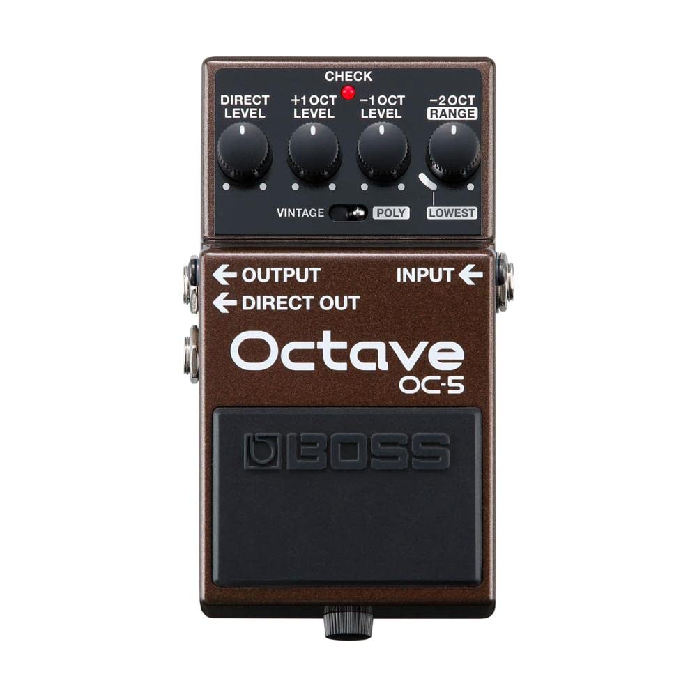 Boss Pedale effetto chitarra e basso Oc-5 Octave con mo...