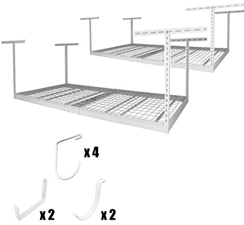 SafeRacks Pacchetto rack 4x8-2 con ganci accessori 24-4...