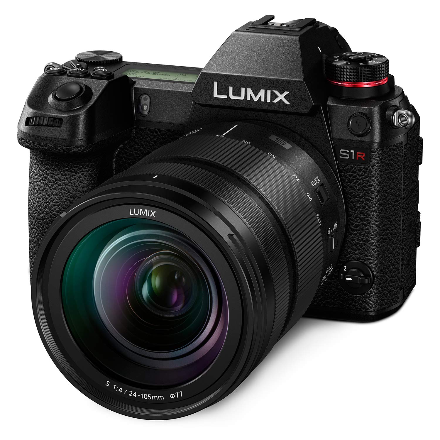 Panasonic Fotocamera mirrorless  LUMIX S1R con obiettivo LUMIX S 24-105mm f/4 OIS