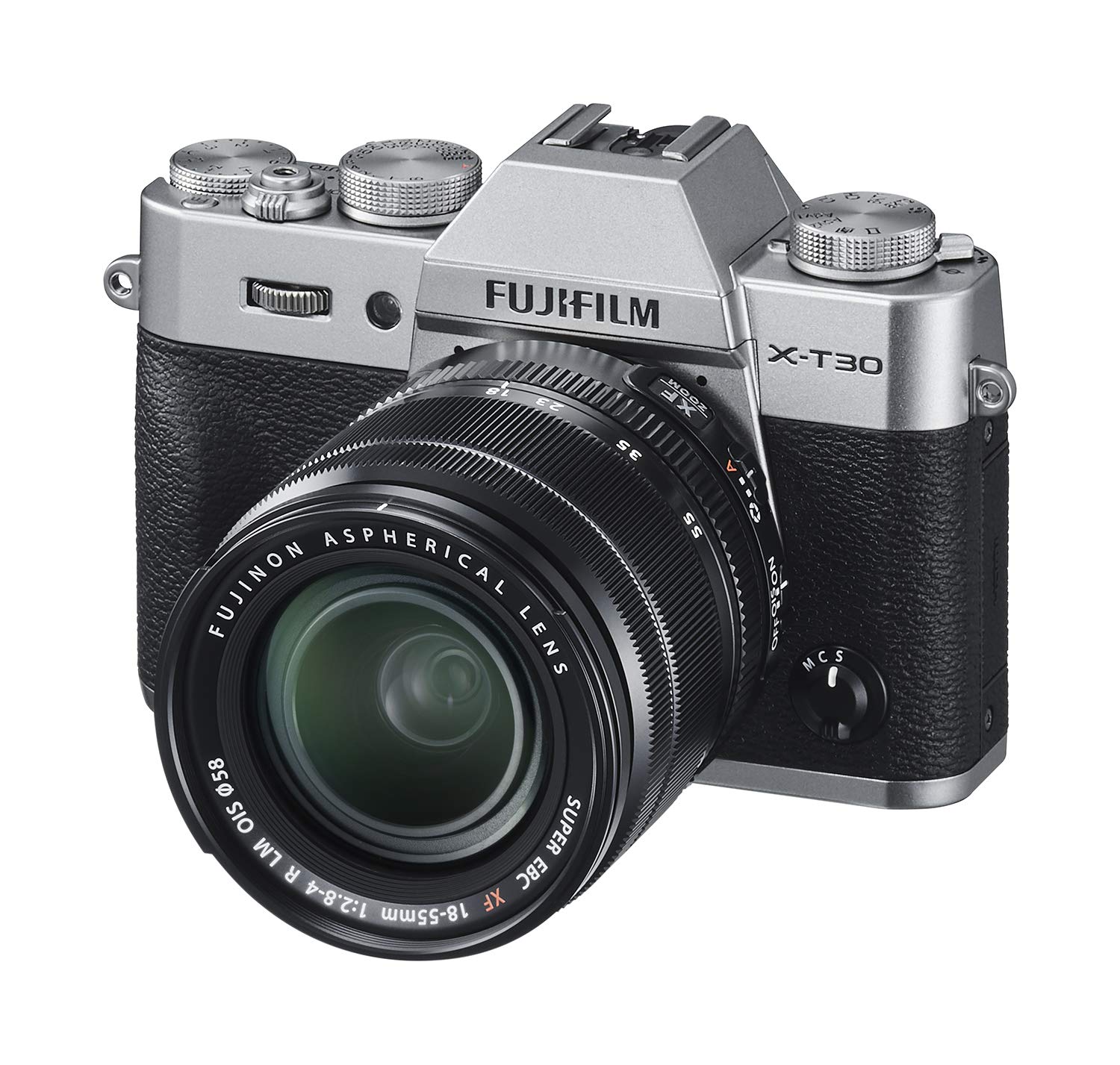 Fujifilm Fotocamera mirrorless  X-T30 con obiettivo XF 18-55mm f/2.8-4 R LM OIS - Argento